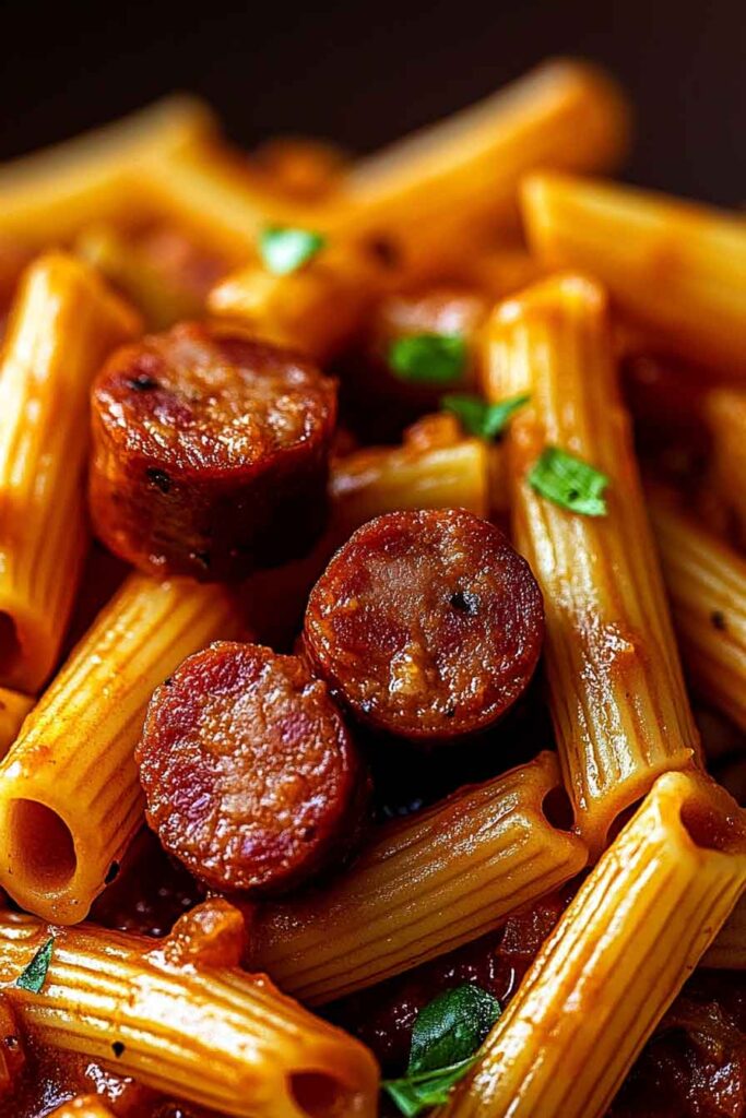 How to Serve Sweet and Tangy BBQ Sausage Pasta