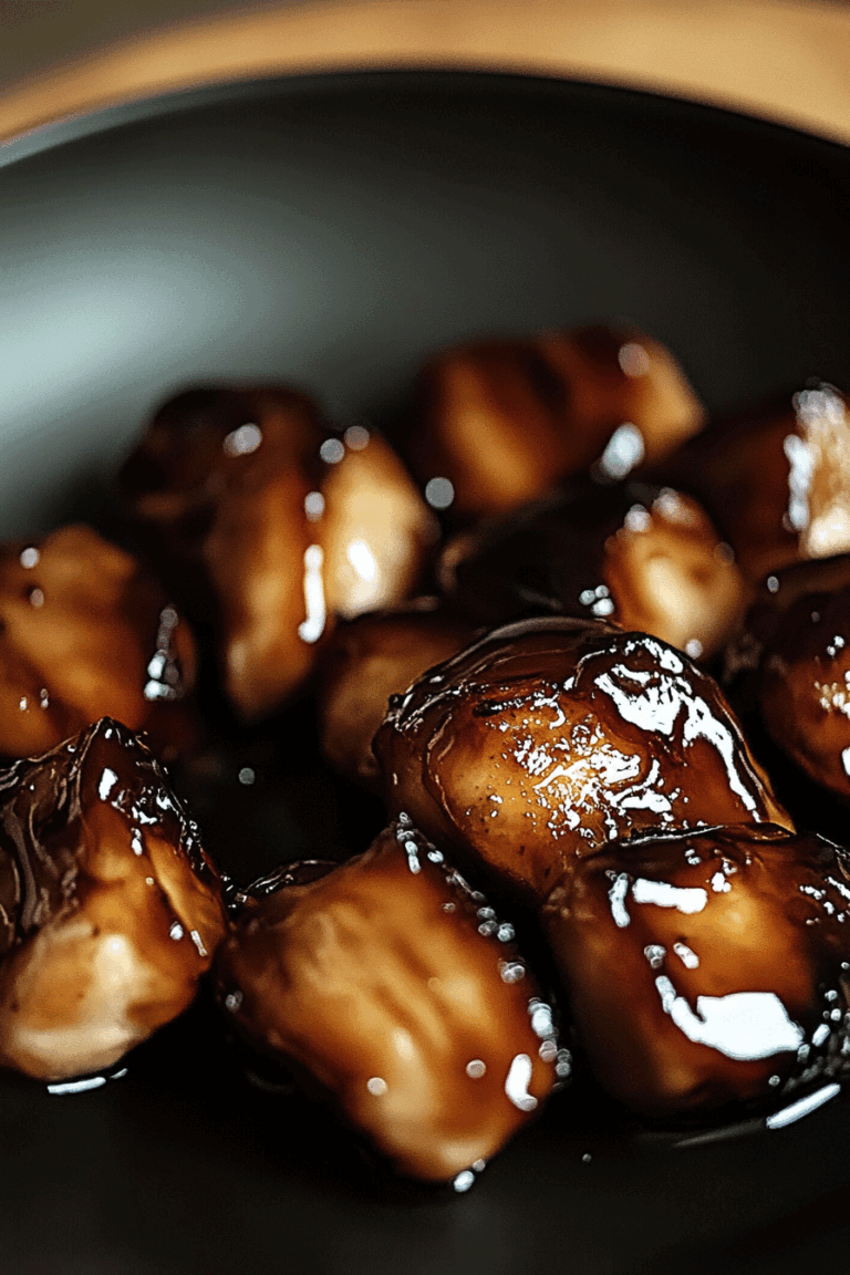 Sweet Smoky Honey Garlic Chicken Bites