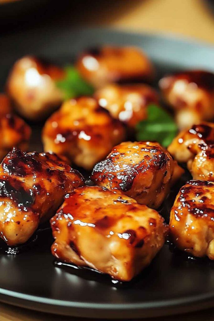 Ingredients for Sweet Smoky Honey Garlic Chicken Bites