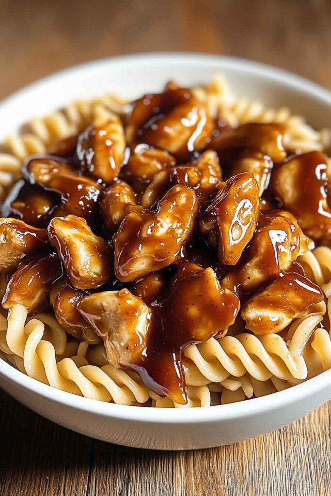 Ingredients for Sweet Spicy Garlic Honey BBQ Chicken Pasta