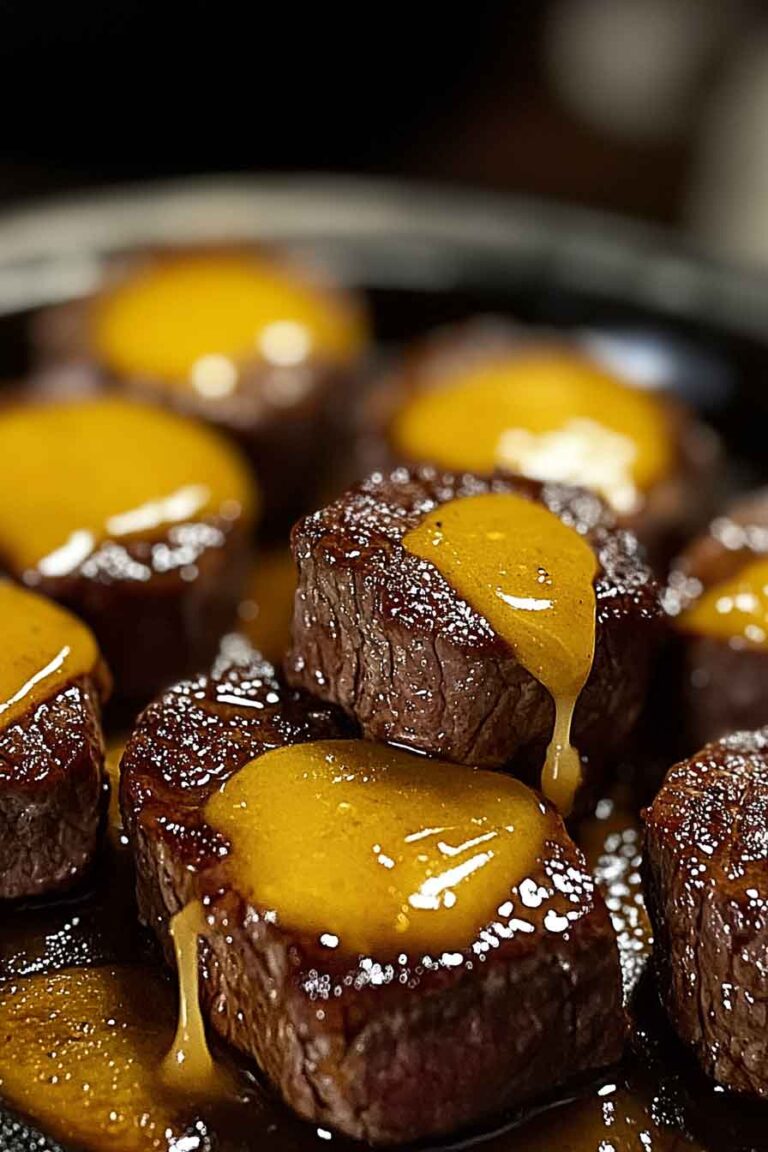 Texas Roadhouse Inspired Cheesy Butter Steak Bites