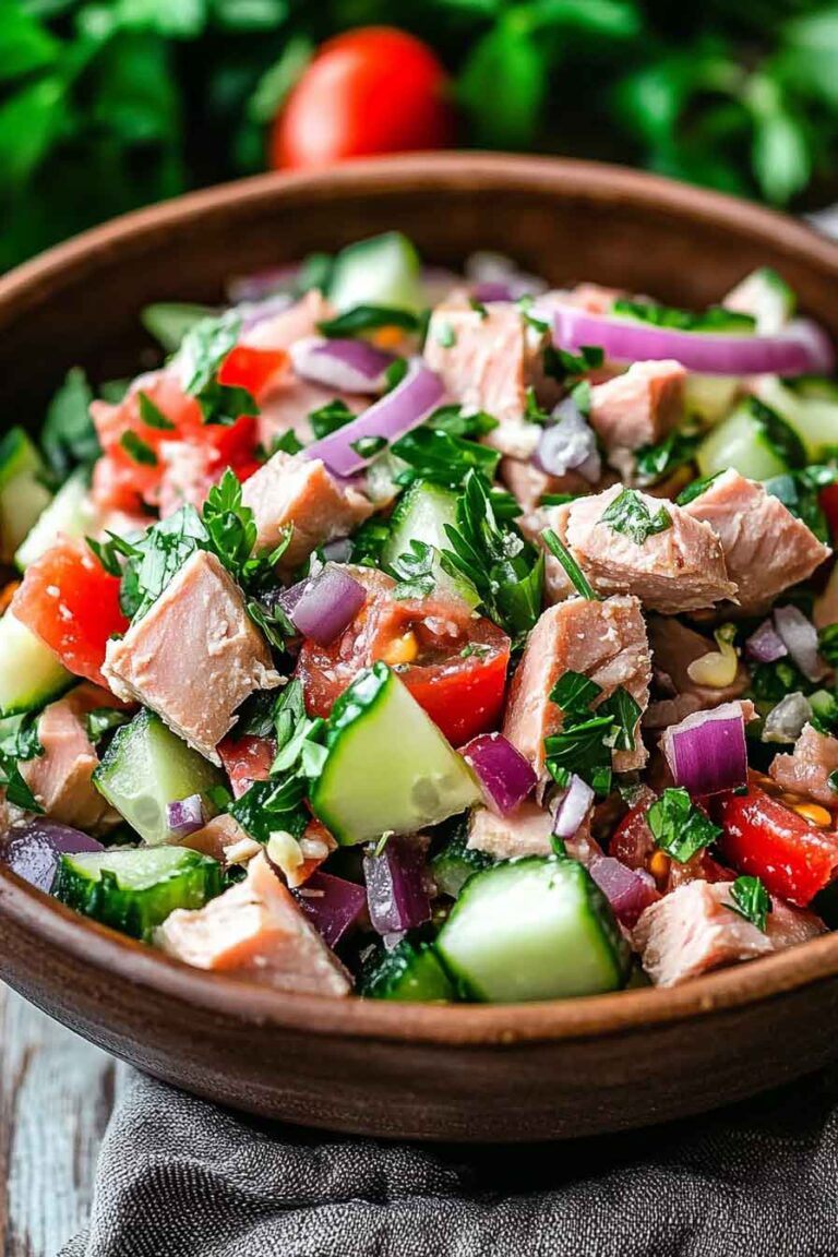 10 Minute Mediterranean Tuna Salad