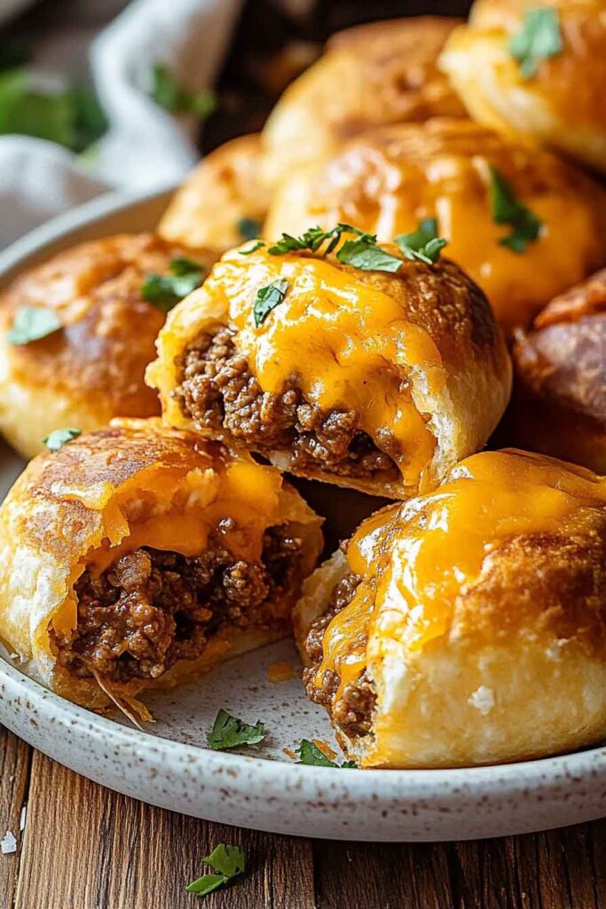 Air Fryer Cheesy Taco Bombs