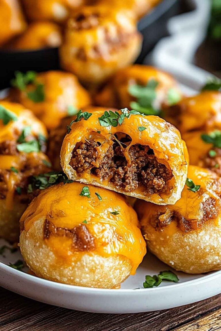 Air Fryer Cheesy Taco Bombs
