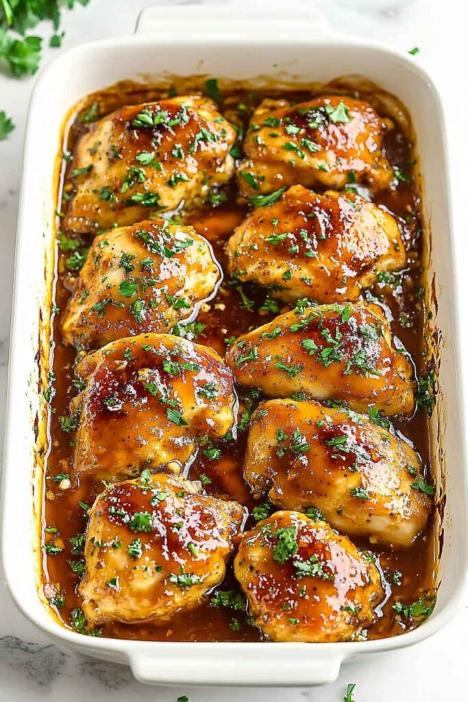 Ingredients for Baked Garlic Brown Sugar Chicken