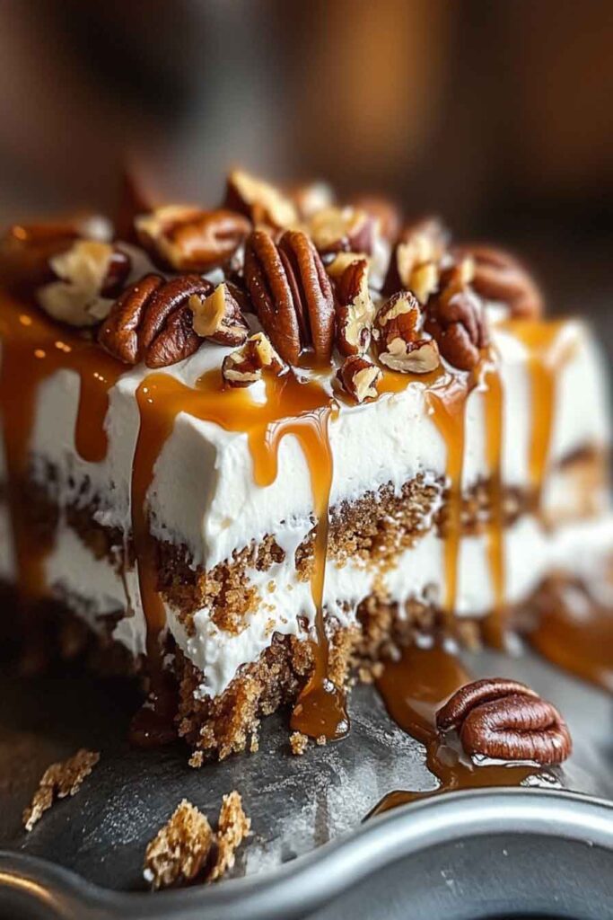 Ingredients for Butter Pecan Praline Poke Cake