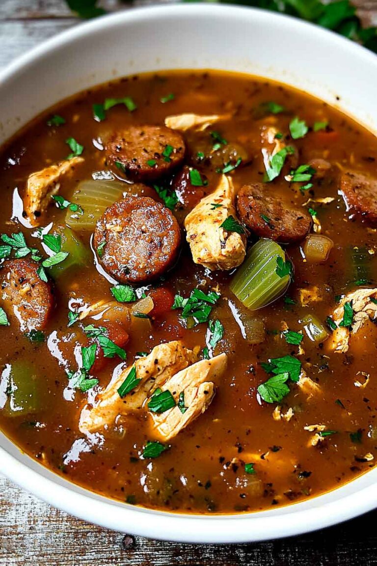Cajun Chicken And Sausage Gumbo
