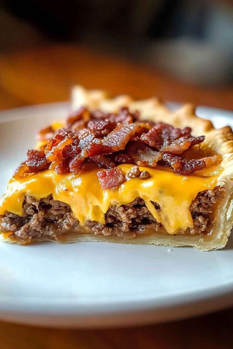 Carnivore Bacon Cheeseburger Pie Recipe