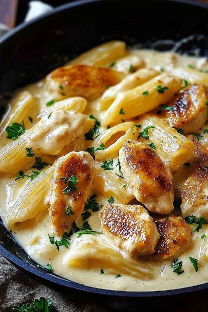 How to Make Creamy Honey Garlic Chicken Rigatoni