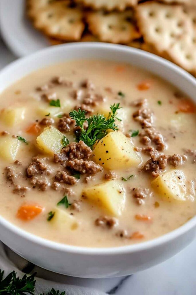  Hamburger Potato Soup
