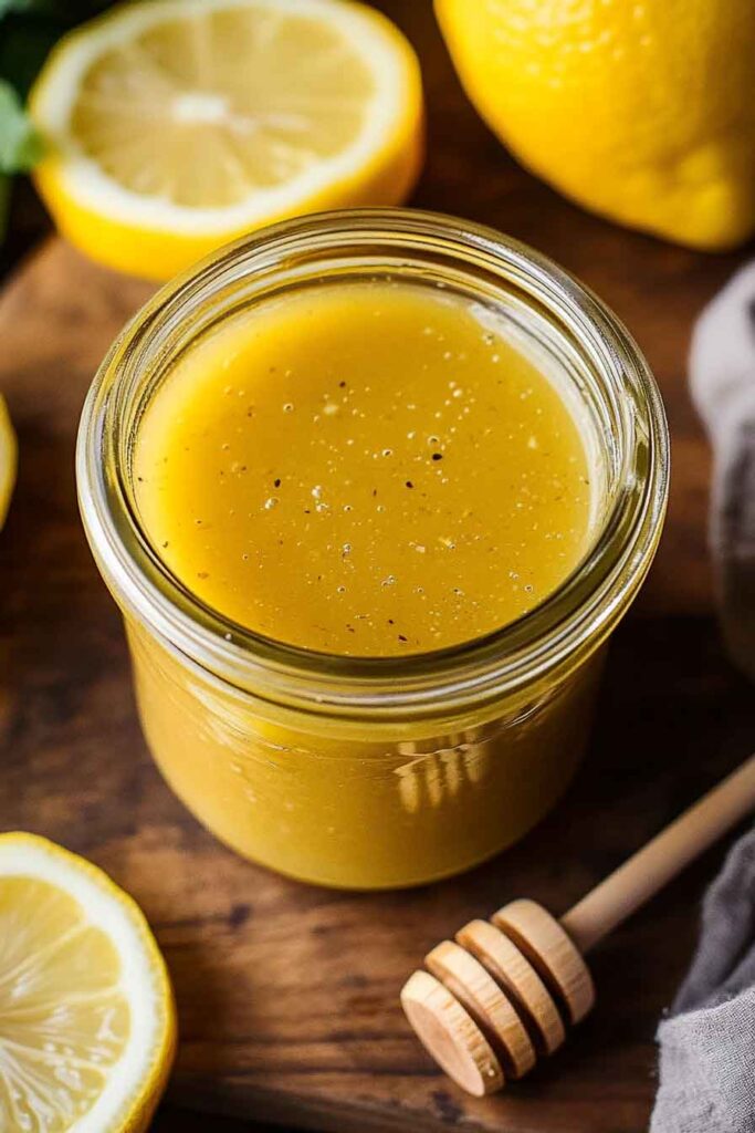 Ingredients for the Honey Lemon Vinaigrette