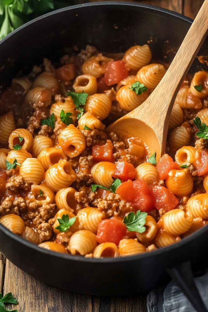 How to Make One Pot Taco Pasta 