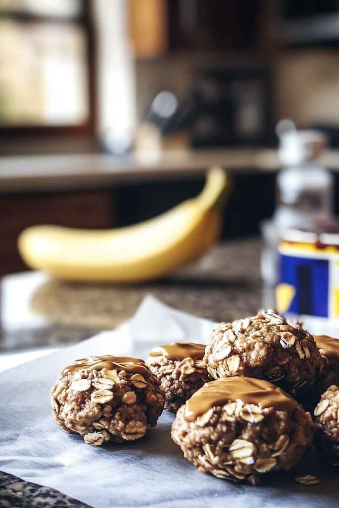Ingredients for Peanut Butter and Banana Energy Bites