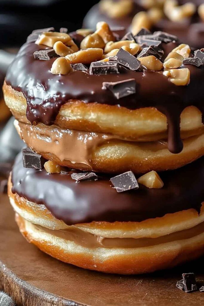 How to Make Peanut Butter Reese’s Donut Sandwiches 