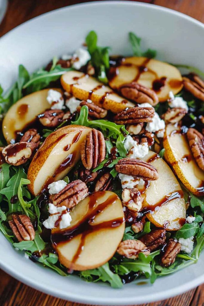 How to Make Pear Salad With Balsamic Vinaigrette