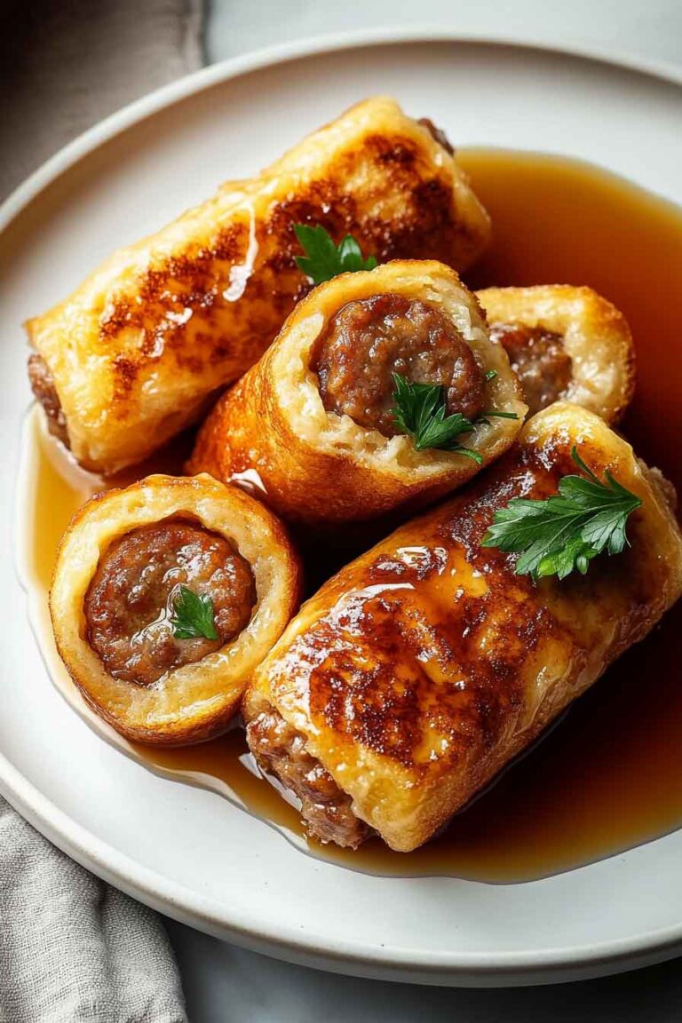 Sausage French Toast Roll Ups