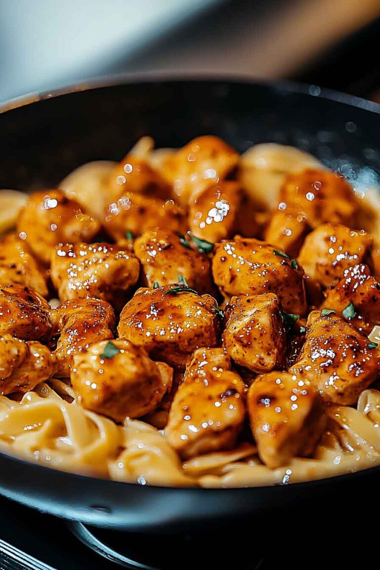 Spicy Cajun Honey Butter Chicken Pasta