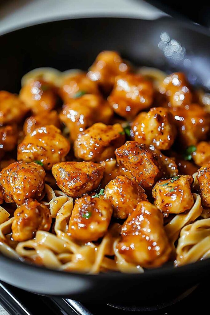 Spicy Cajun Honey Butter Chicken Pasta