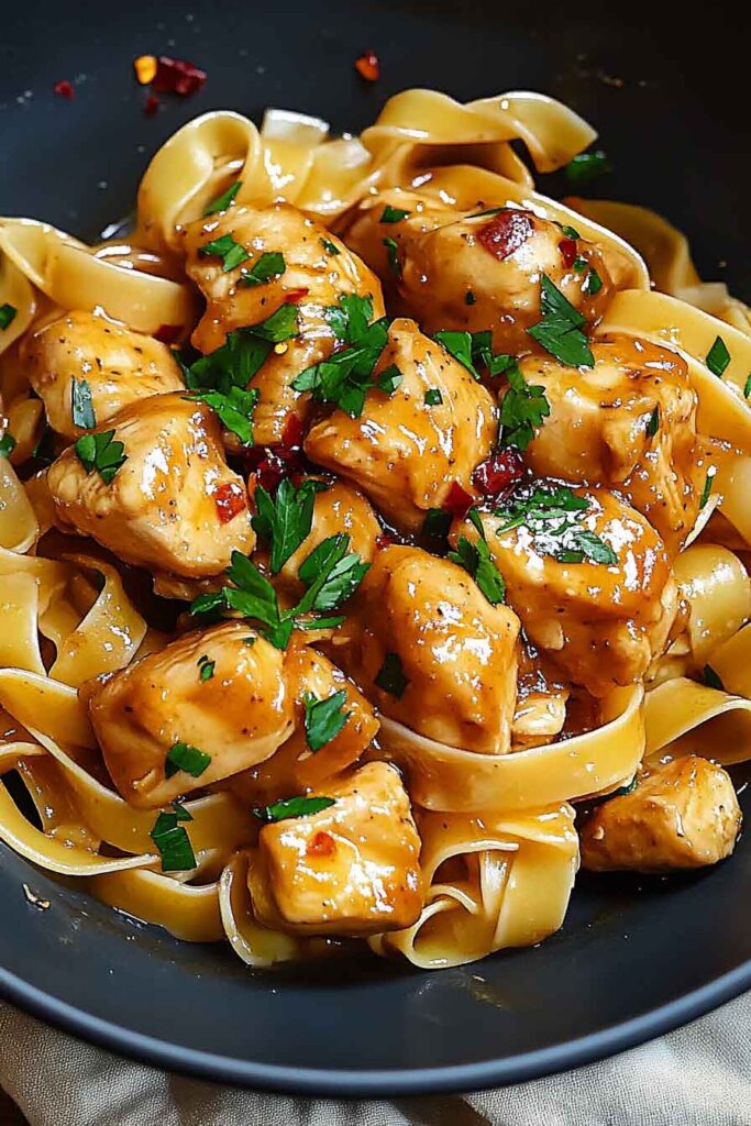 How to Make Sweet Honey Garlic Chicken Pasta 