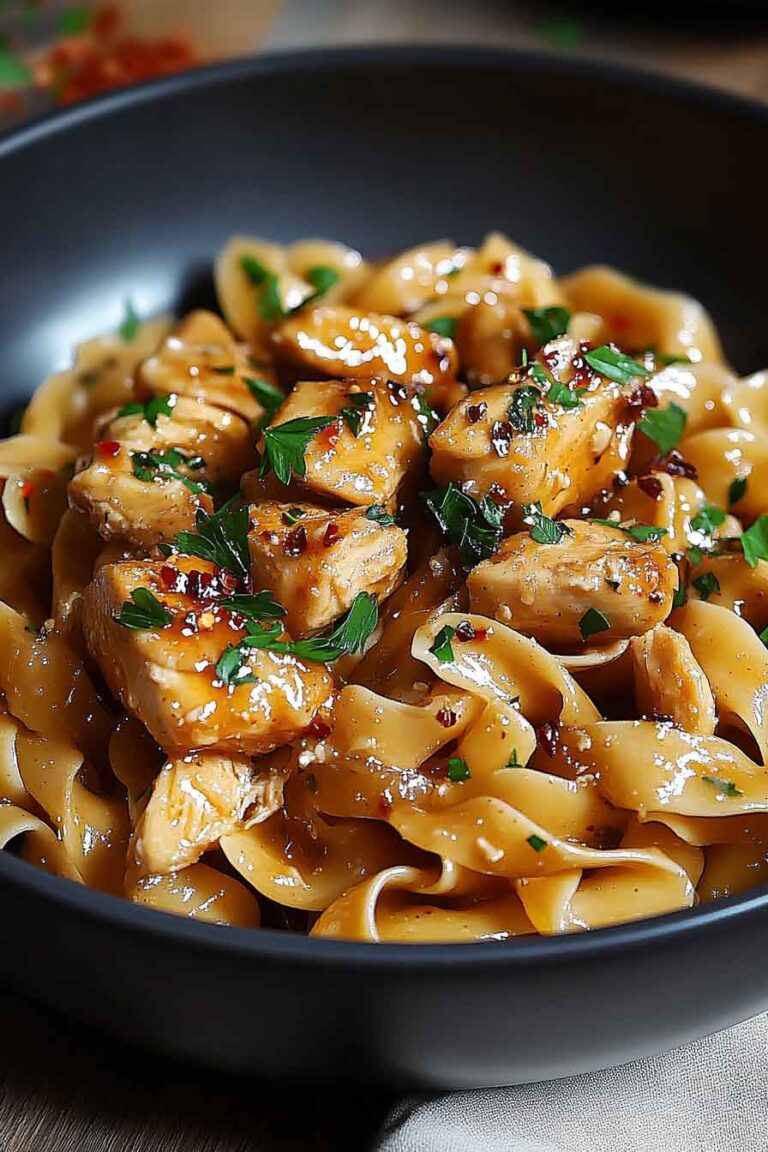 Sweet Honey Garlic Chicken Pasta