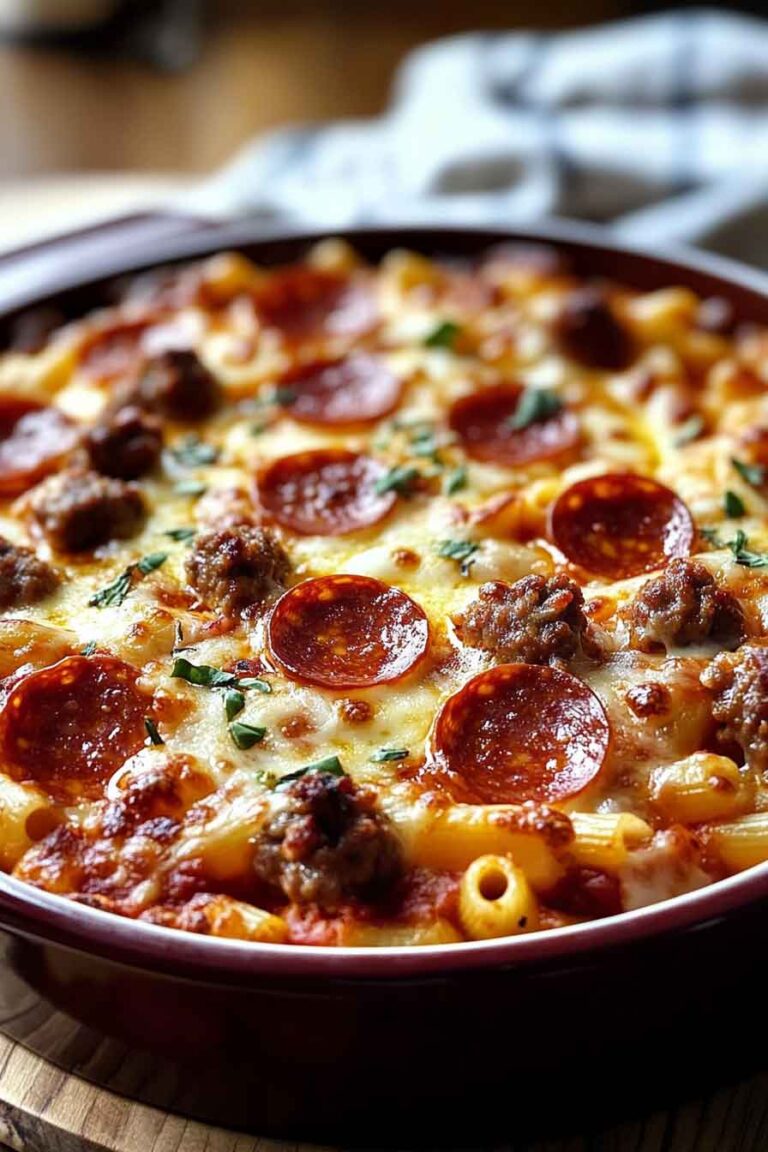 Ultimate Meat Feast Pizza Casserole