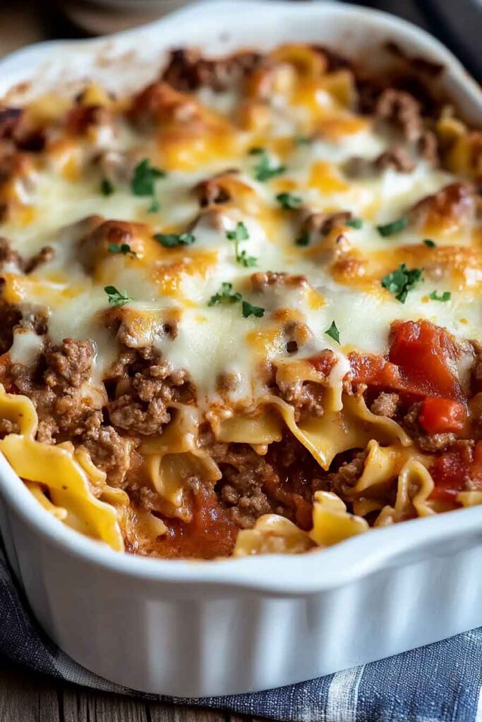 Ingredients for Beef Lombardi Casserole