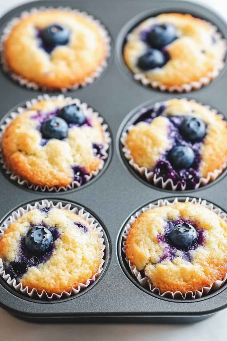 Blueberry Cottage Cheese Muffins