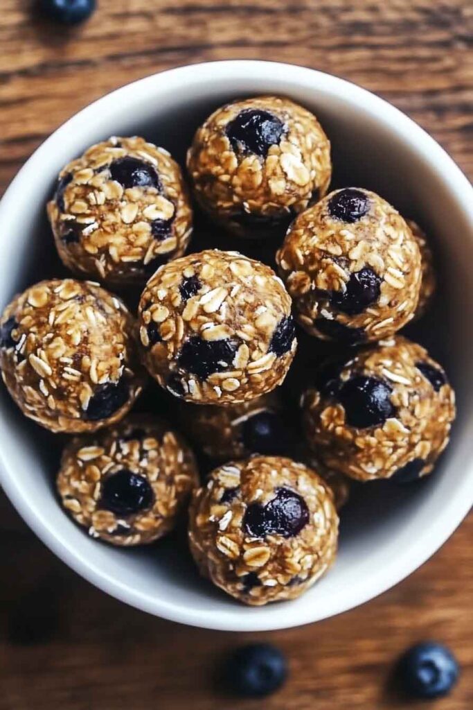 Ingredients for Blueberry Muffin Protein Balls