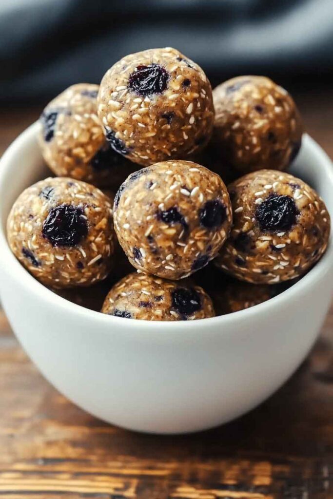 How to Make Blueberry Muffin Protein Balls 