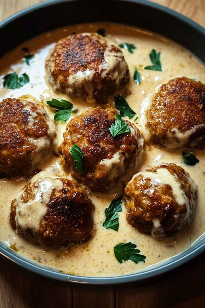Ingredients for Carnivore Creamy Meatballs