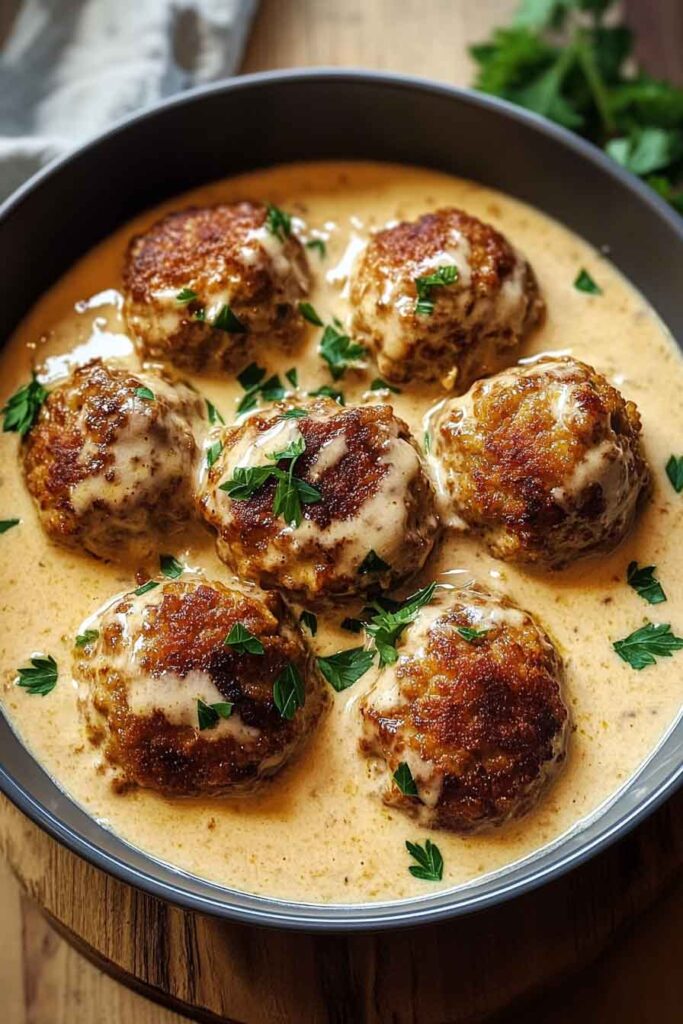 Carnivore Creamy Meatballs (Skillet OR Oven-Baked)