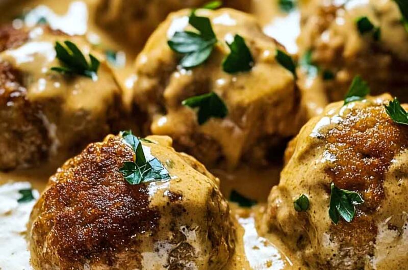 Carnivore Creamy Meatballs (Skillet OR Oven-Baked)