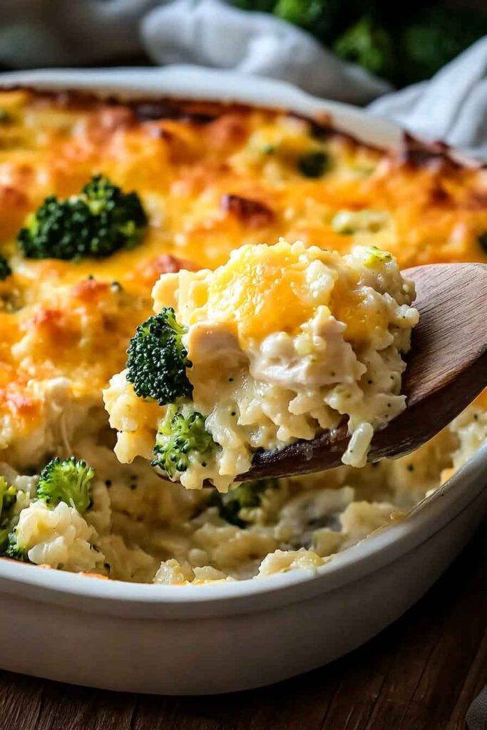 Ingredients for Chicken Broccoli Rice Casserole