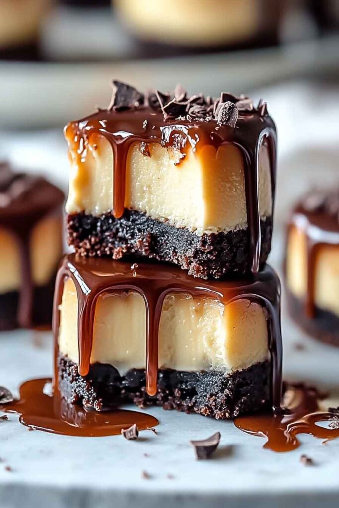 Ingredients for Chocolate Caramel Cheesecake Bites