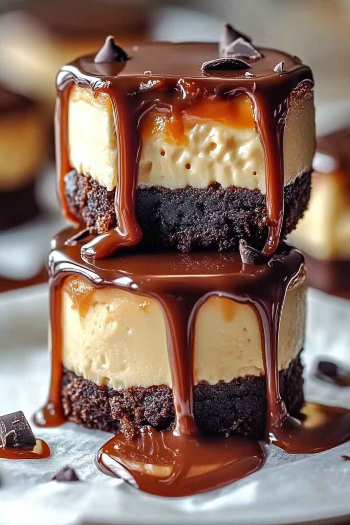 How to Make Chocolate Caramel Cheesecake Bites 