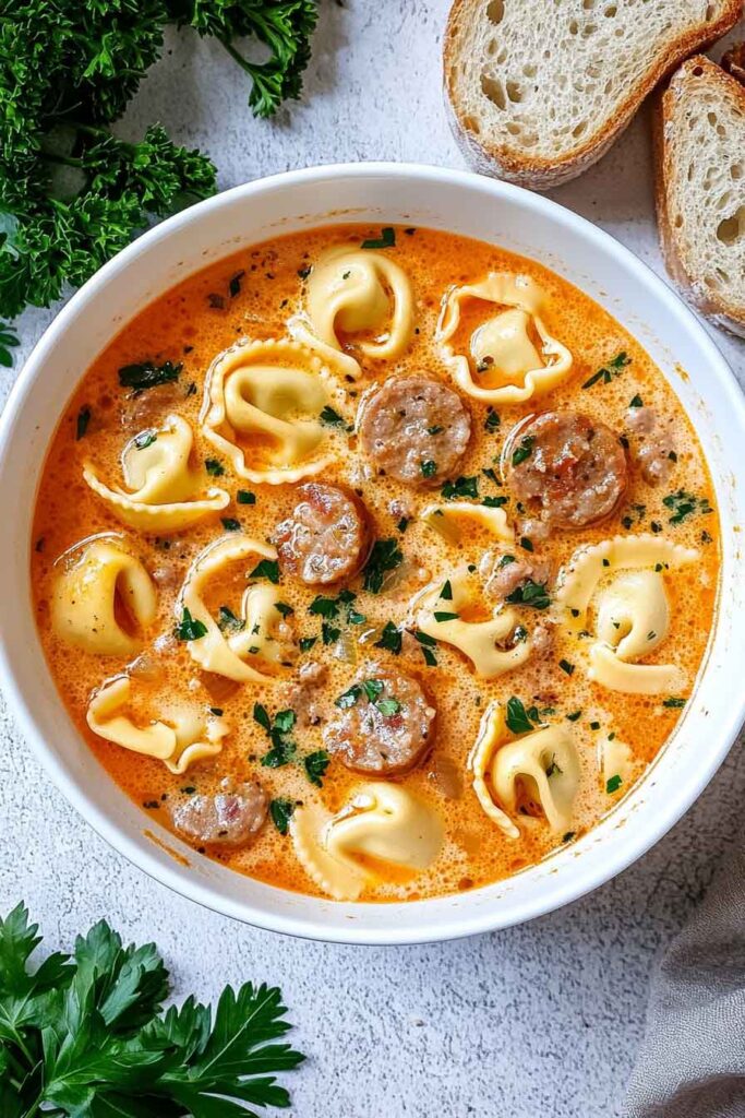 Creamy Tortellini Soup 