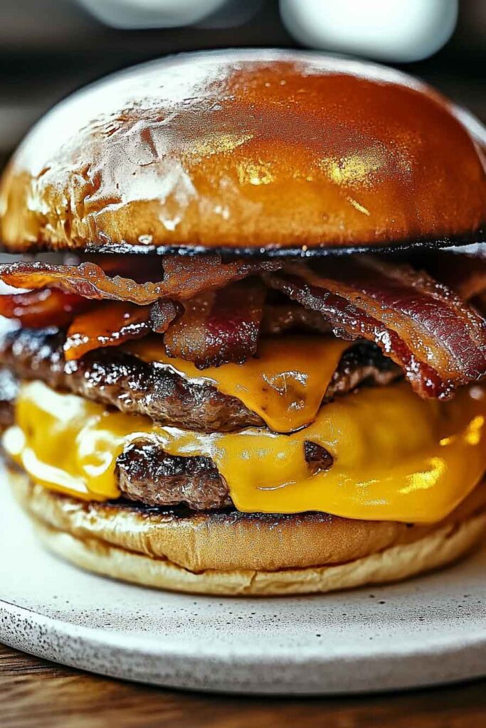 Crispy Bacon Burgers