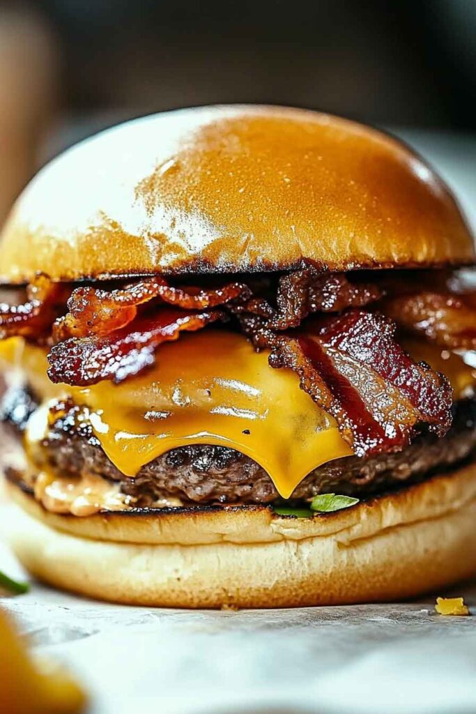 Ingredients for Crispy Bacon Burgers