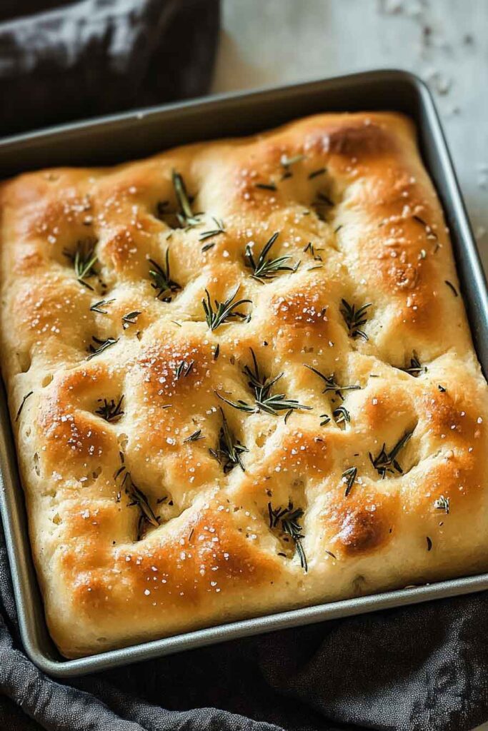 Easy Homemade Focaccia Bread (Crispy Outside, Soft Inside)