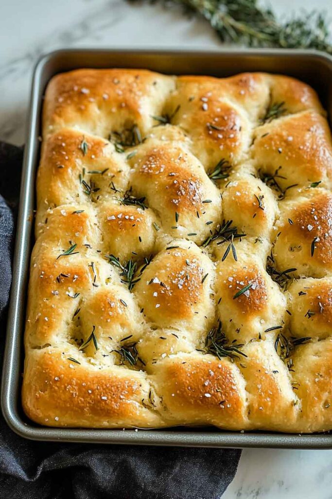 Ingredients for Easy Homemade Focaccia Bread