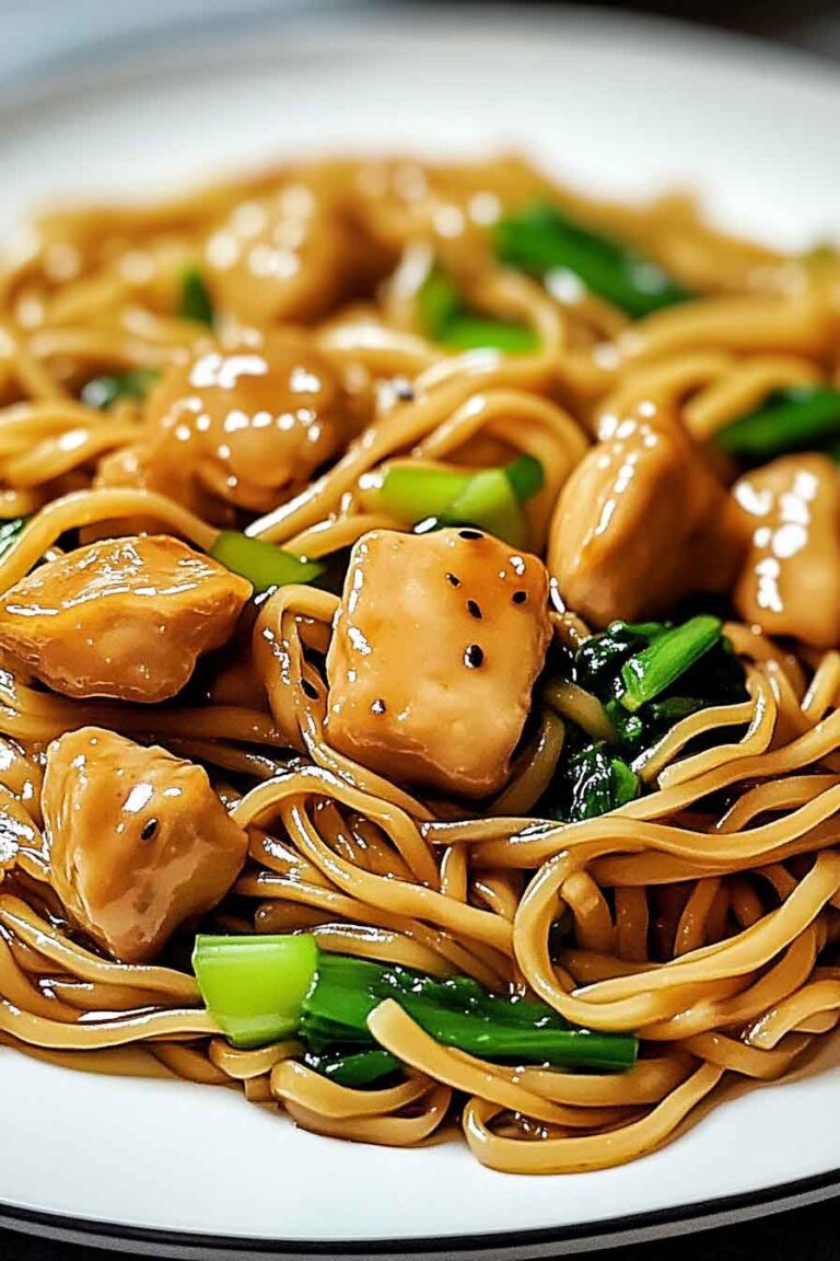 Garlic Chicken Lo Mein