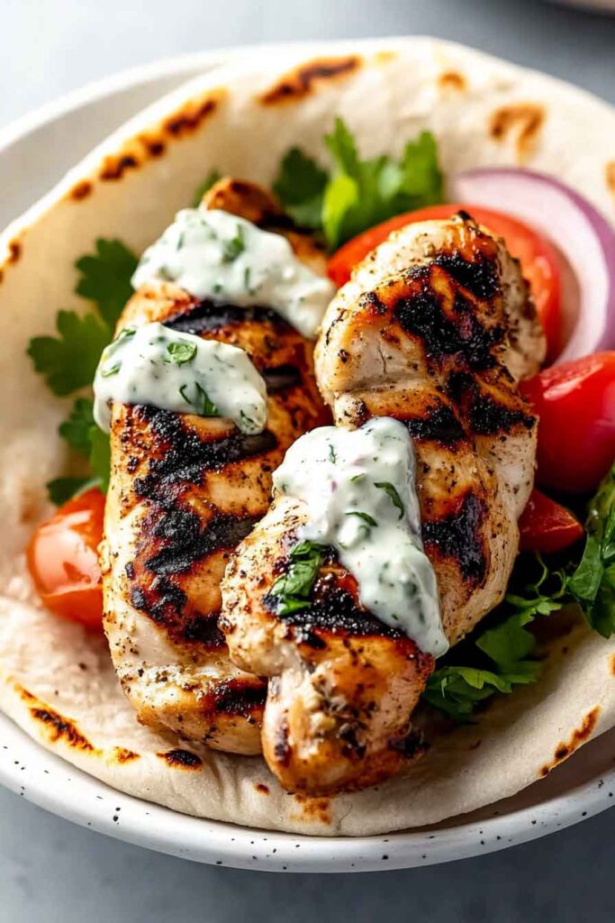 Greek Chicken Souvlaki (Grill OR Stovetop)