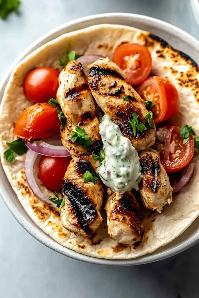 Greek Chicken Souvlaki (Grill OR Stovetop)