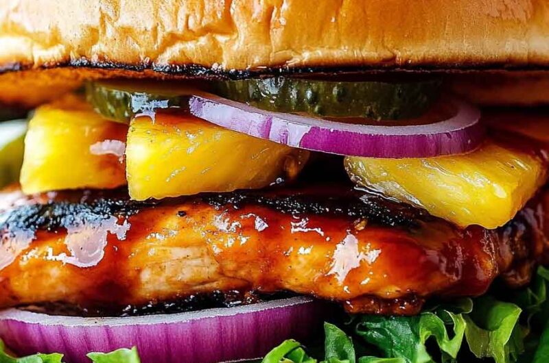 Hawaiian BBQ Chicken Sandwiches