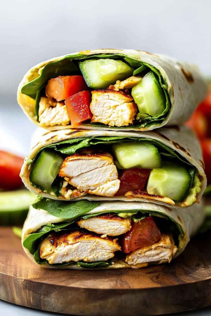 How to Make Healthy Chicken Avocado Wraps