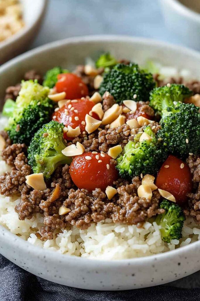 Ground Beef and Broccoli 