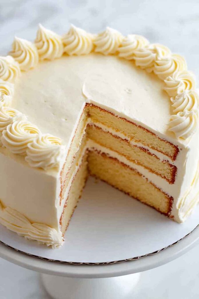 Ingredients for Homemade Vanilla Cake