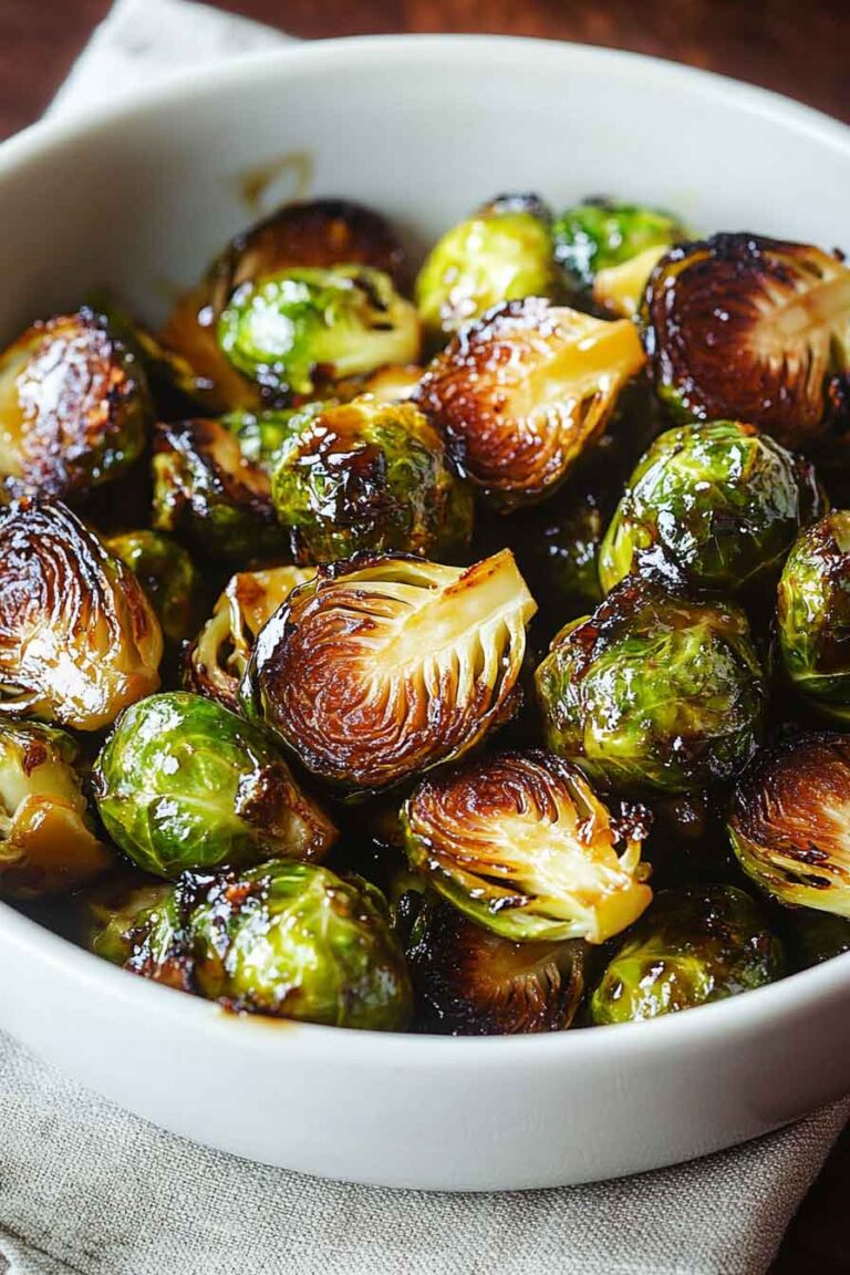Honey Balsamic Brussels Sprouts (Roasted or Pan-Seared)