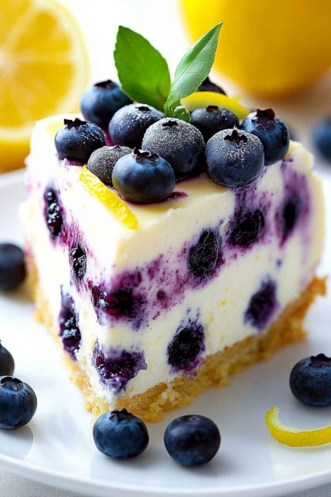 How to Make Lemon Blueberry Cheesecake Cake