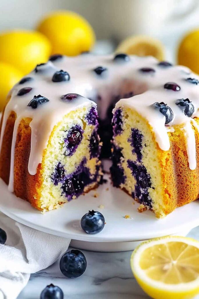 How to Make Lemon Blueberry Pound Cake